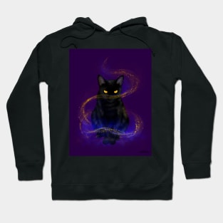 Enchanted Magical Black Cat Hoodie